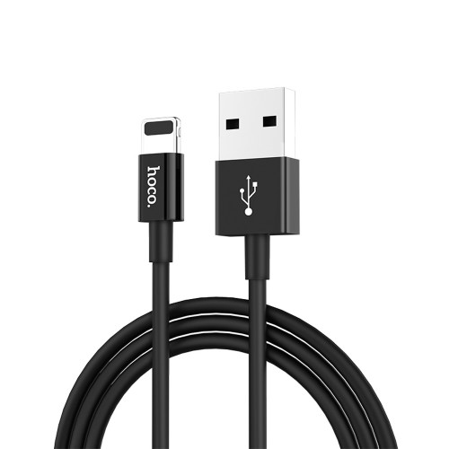 Кабель USB - Lightning HOCO X23 (1м) черный