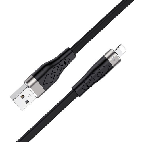 Кабель USB - Lightning HOCO X53 Silicone (1м /2.4A) черный