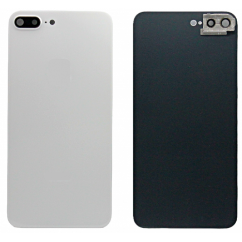 Задняя крышка для iPhone 8 Plus White белая (со стеклом камеры)