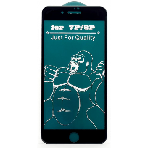 Защитное стекло для iPhone 7 Plus/ iPhone 8 Plus черное Gorilla