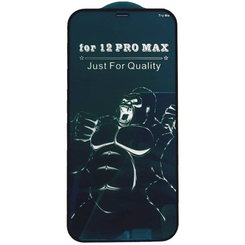 Защитное стекло для iPhone 12 Pro Max черное Gorilla