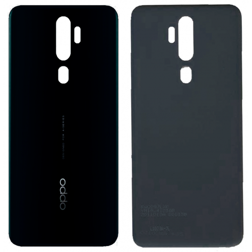 Задняя крышка для OPPO A5 (2020)/ A9 (2020) Mirror Black черная