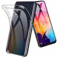 Ультратонкий силиконовый чехол для Samsung Galaxy A30S, A50 и A50S / Прозрачный чехол на Самсунг Галакси А30С, А50 и А50С / Ультратонкий силикон с протекцией от прилипания