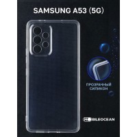 Чехол для Samsung Galaxy A53 (A536) прозрачный, с защитой камеры / Самсунг Галакси А53
