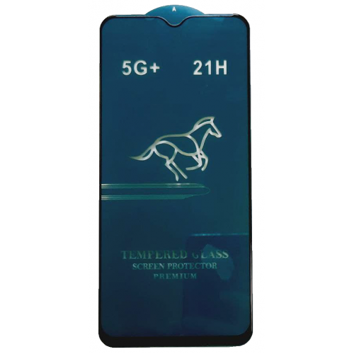 Защитное стекло для Xiaomi Redmi 9 в упаковке черное HORSE