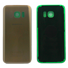 Задняя крышка для Samsung S7 (G930F) Gold золотая