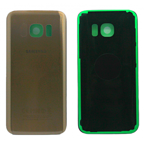 Задняя крышка для Samsung S7 (G930F) Gold золотая