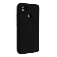 Накладка Silicone Cover с защитой камеры для Xiaomi Redmi 9C черная