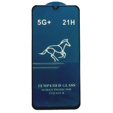 Защитное стекло для Samsung A40/ A01/ M01 (A405F/A015F/M015F) в упаковке черное HORSE