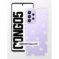 Силиконовый чехол с принтом для Samsung Galaxy A52. Накладка с рисунком на Самсунг Галакси А52