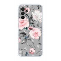 Силиконовый чехол "Розы на сером" на Samsung Galaxy A23 / Самсунг А23