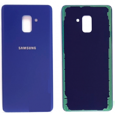 Задняя крышка для Samsung A8 Plus 2018 (A730F) Blue синяя