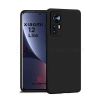 Силиконовый чехол для Xiaomi 12 Lite, (Сяоми, Ксиаоми) ELLAGECASE матовый, Черный