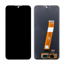 Дисплей для Samsung Galaxy A01 A015F в сборе с тачскрином Черный (Широкий коннектор) - OR