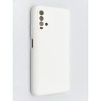 Накладка Silicone Cover с защитой камеры для Xiaomi Redmi 9T молочная