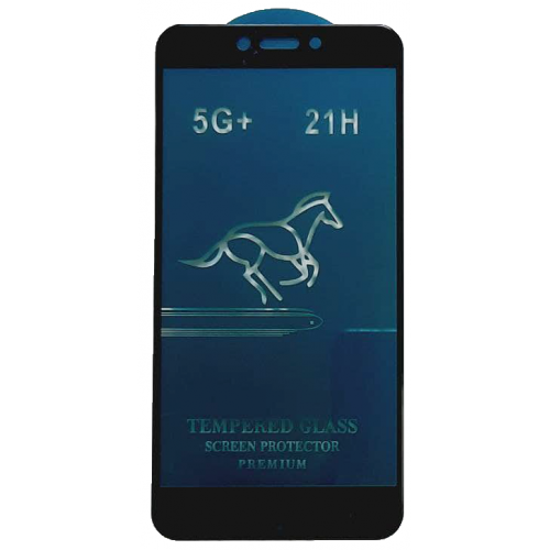 Защитное стекло для Xiaomi Redmi 4X/ Redmi 5A/ Redmi Go в упаковке черное HORSE