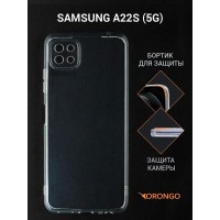 Чехол Samsung Galaxy A22s 5G (A226) прозрачный, с защитой камеры / Самсунг Галакси А22s 5G