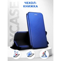 Чехол книжка (подставка, отделение для карточек) для Xiaomi Mi Note 10 Lite синий