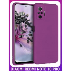 BRICASE / Малиновый Soft Touch чехол класса Премиум для XIAOMI REDMI NOTE 10 PRO