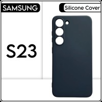 Силиконовый чехол накладка на телефон Samsung Galaxy S23, синий, противоударный бампер для Самсунг Галакси С23
