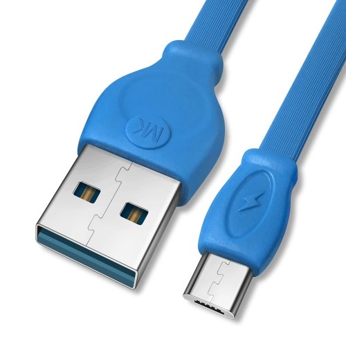 Кабель USB - Micro USB WK WDC-023m (3м) синий