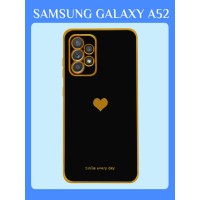 Чехол на Samsung Galaxy A52 с рисунком противоударный / Чехол для Самсунг А 52 с защитой камеры