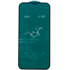 Защитное стекло для iPhone 12/ iPhone 12 Pro черное HORSE