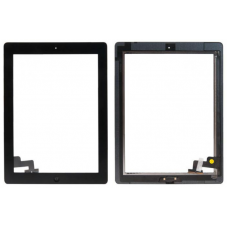 Тачскрин для iPad 2 (A1395/A1396/A1397) с кнопкой Home черный AAA