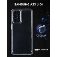 Чехол для Samsung Galaxy A23 4G (A235) прозрачный, с защитой камеры / Самсунг Галакси А23 А235