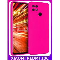 BRICASE / Ярко-розовый (фуксия) Soft Touch чехол класса Премиум для XIAOMI REDMI 10C