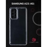 Чехол для Samsung Galaxy A23 прозрачный, с защитой камеры / Самсунг Галакси А23