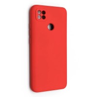 Накладка Silicone Cover с защитой камеры для Xiaomi Redmi 9C красная