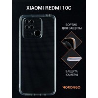 Чехол для Xiaomi Redmi 10C прозрачный, с защитой камеры / Сяоми Редми 10Ц
