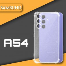 Защитный чехол для Samsung Galaxy A54, противоударный, прозрачный, силиконовый чехол с усиленными углами на смартфон Samsung Galaxy A54