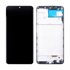 Дисплей для Samsung Galaxy A22 4G A225F модуль с рамкой Черный - (OLED)