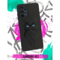 Силиконовый чехол Сова для Samsung Galaxy A52 / Самсунг А52