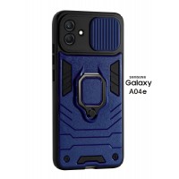 Чехол бронированный для Samsung Galaxy A04 E (Самсуиг Галакси А04 Е) "ELLAGECASE'' противоударный с защитой камеры Синий