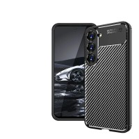 Чехол противоударный Carbon для Samsung S23 черный