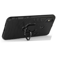 Противоударный чехол с кольцом Panther Case для Xiaomi Mi 8 (черный)
