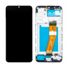 Дисплей для Samsung Galaxy A03s A037F модуль c рамкой Черный - OR Ref. (SP) (GH81-21233A)