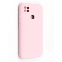 Накладка Silicone Cover с защитой камеры для Xiaomi Redmi 9C розовая
