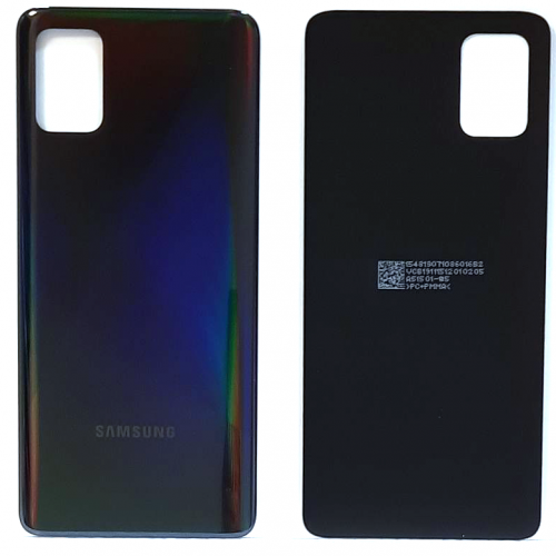 Задняя крышка для Samsung A51 (A515F) Black черная