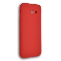 Накладка силиконовая Soft Touch ультратонкая для Samsung Galaxy A7 2018 красный