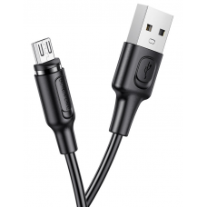 Кабель USB - Micro USB 2.4A Borofone BX41 магнитный черный