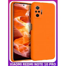 BRICASE / Апельсиновый Soft Touch чехол класса Премиум для XIAOMI REDMI NOTE 10 PRO