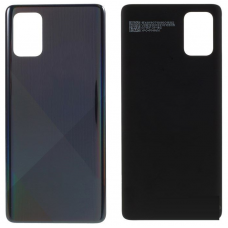 Задняя крышка для Samsung A71 (A715F) Crush Black черная
