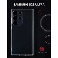 Чехол для Samsung Galaxy S23 Ultra прозрачный, с защитой камеры / Самсунг Галакси S23 Ультра