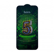 Защитное стекло для iPhone 12/ iPhone 12 Pro черное HOCO 5D (G12)