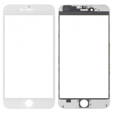 Стекло дисплея для iPhone 6 Plus с OCA пленкой в рамке белое