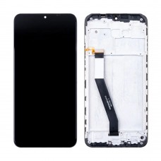 Дисплей для Xiaomi Redmi 9 модуль с рамкой (M2004J19G) Черный - OR